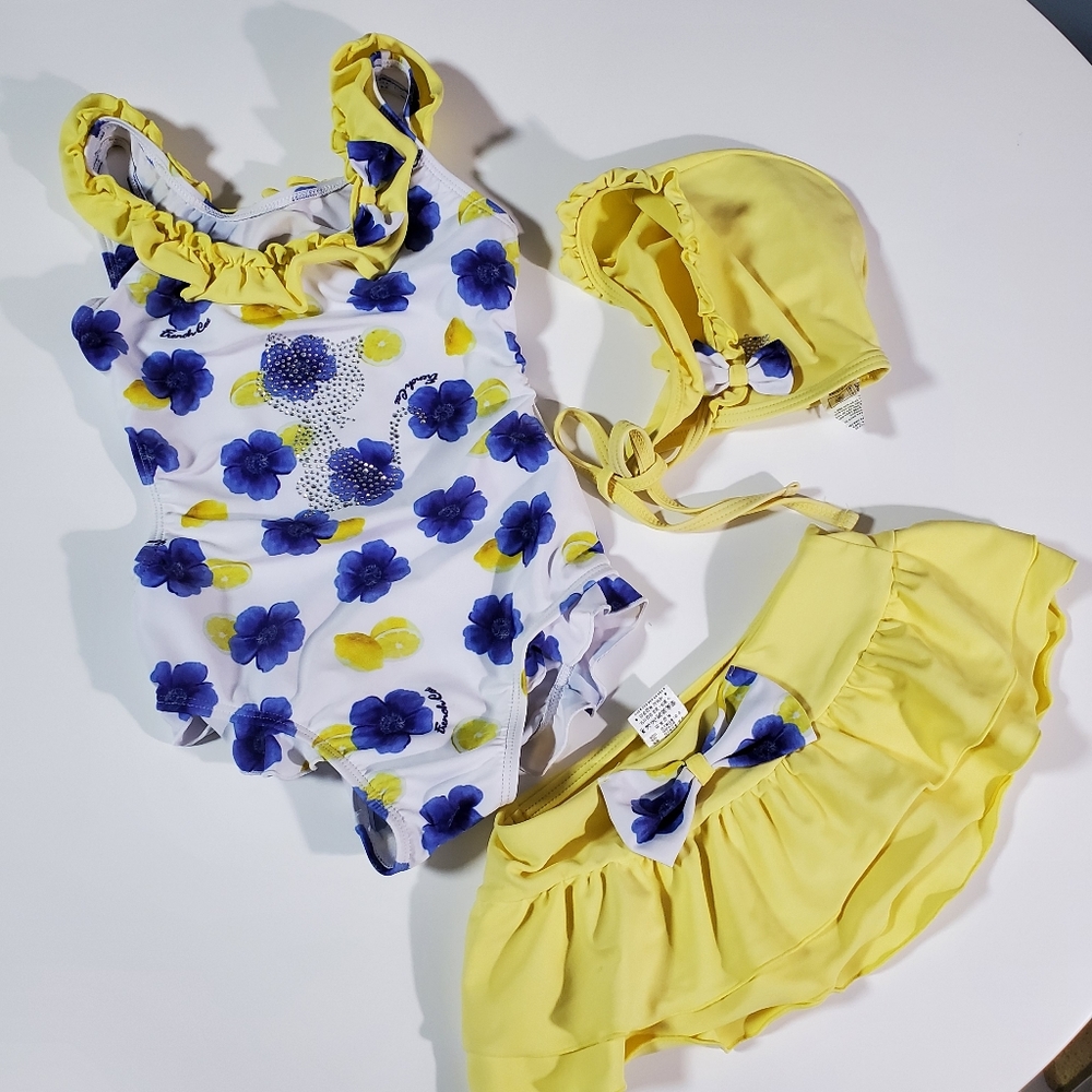 Girl's three piece swim suits